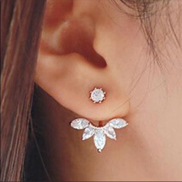 1 left! Crystal Earring Jacket - Picture 2 of 5